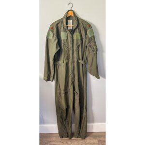 Men's Army Green Flight Suit Coveralls - Size 42R